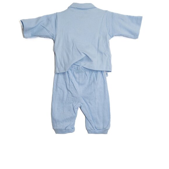 Teddy Room Size 6/9M Infant Lil Champ Blue 3-Piece Outfit Set - Picture 5 of 8